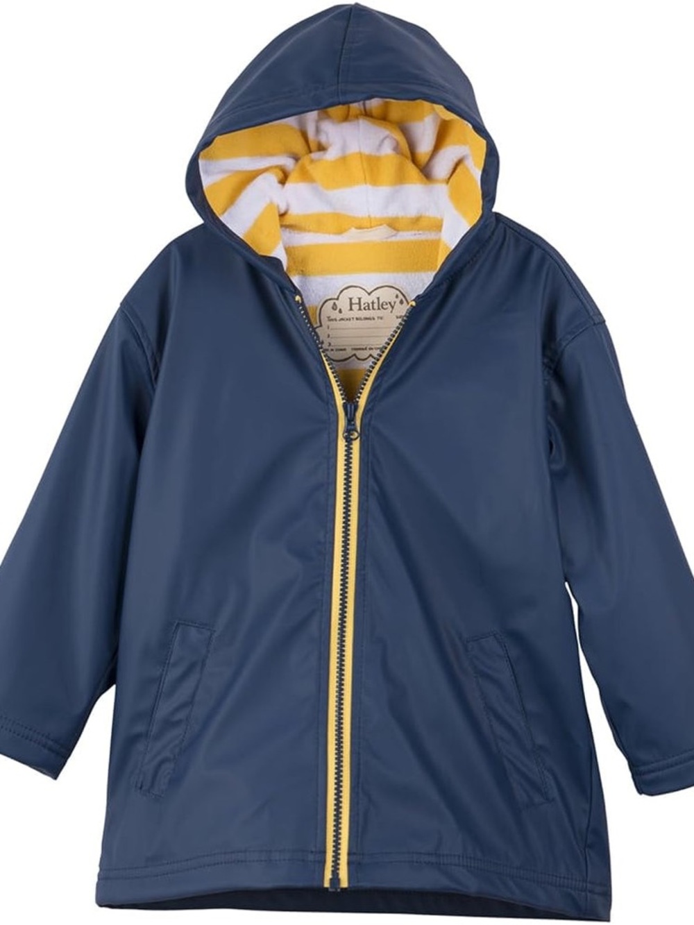 Navy With Yellow Stripe Lining Splash Jacket( new)